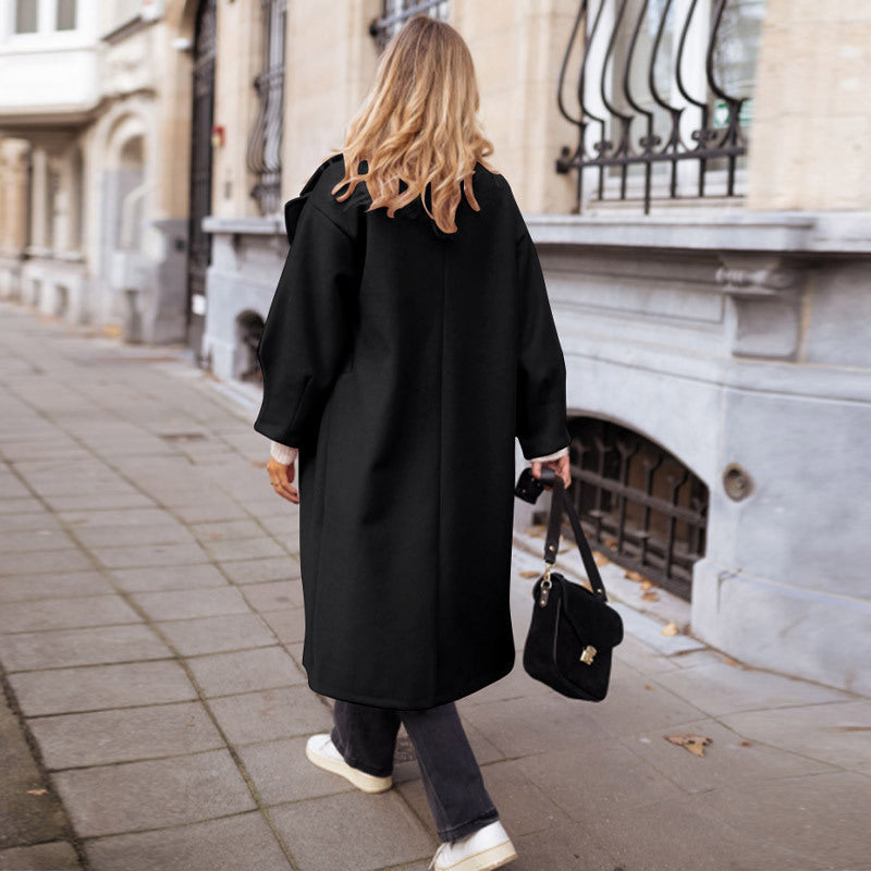 Damen Trenchcoat Elegant Leder Braun