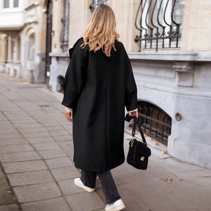 Damen Trenchcoat Elegant Leder Braun
