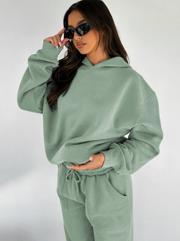 Heidrun Damen Hoodie Jogger Set Kuschelig