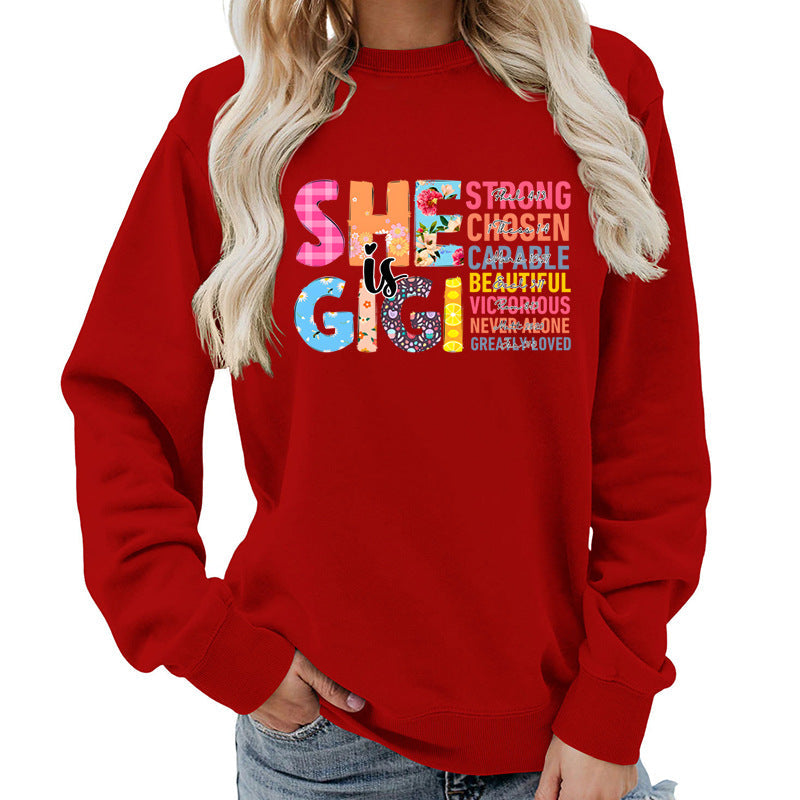 Damen Sweatshirt Inspirierendes Text-Design Eveloria