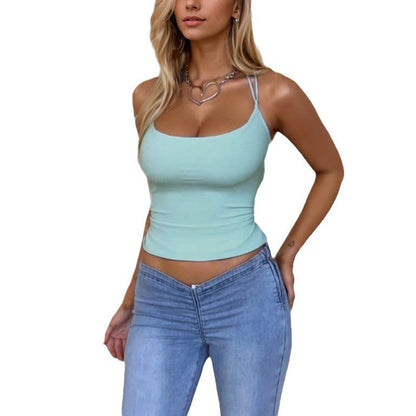 Damen Figurbetonter Look Schmale Träger Eveloria