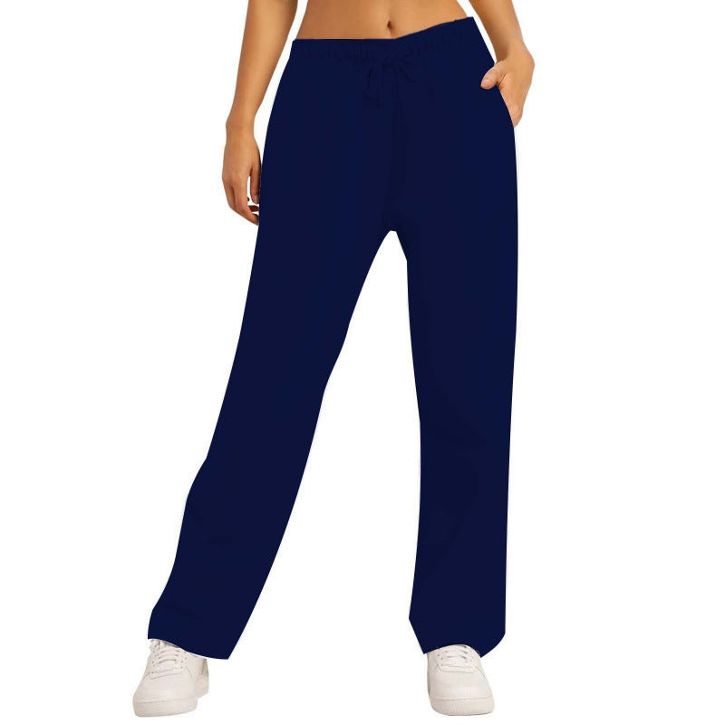 Damen Freizeithose Bequeme Passform Seitentaschen Eveloria