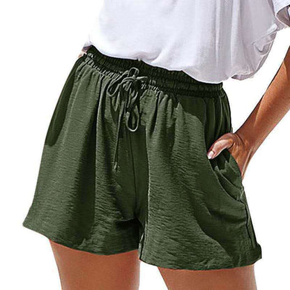 Damen Freizeithose Elastischer Bund Kordelzug Eveloria