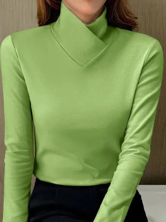 Eveloria Damen Rollkragenpullover Elegantes Design Hocher Kragen