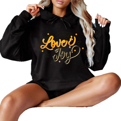 Damen Kapuzenpullover Love Joy Design