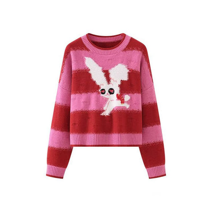 Damen Pullover Tier-Motiv Farbverlauf Eveloria - Eveloria