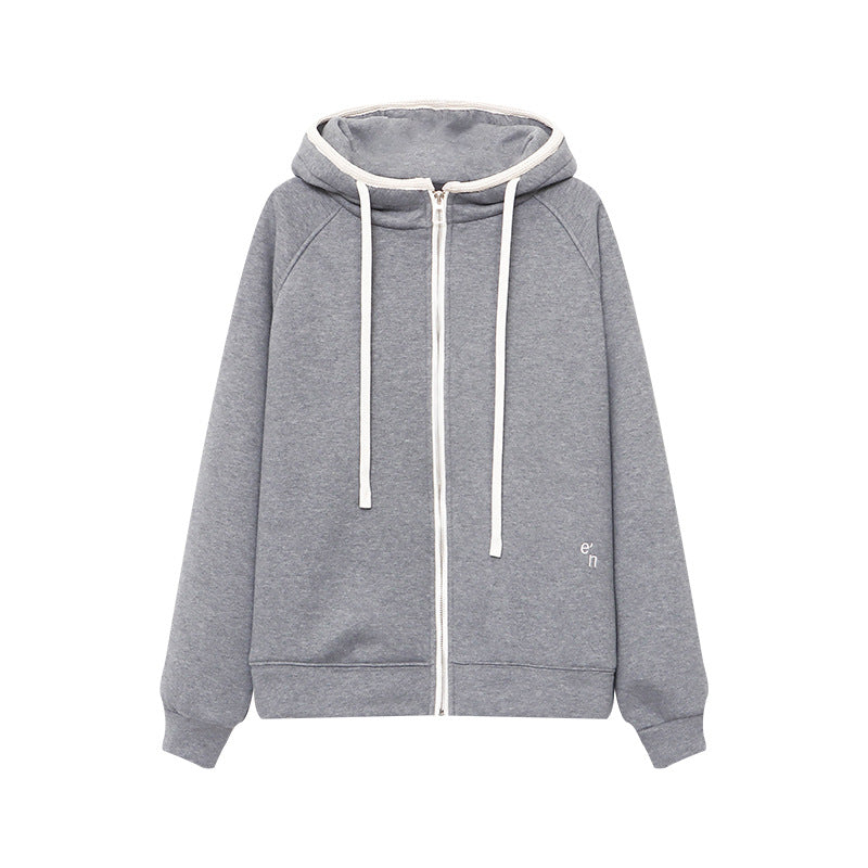 Damen Kapuzenjacke Oversized Lässig Eveloria