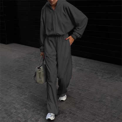 Damen Kapuzenoverall Weich Bequem Eveloria
