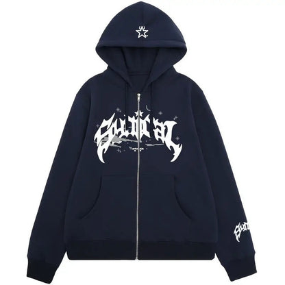 Damen Kapuzensweater mit Grafik und Taschen