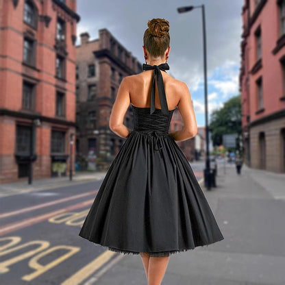 Damen Abschlussballkleid Schulterfrei Volumöser Rock Eveloria