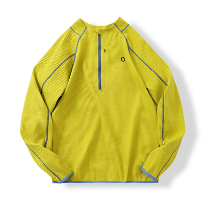 Damen Pullover Innovativ Reißverschluss Strukturiert Eveloria