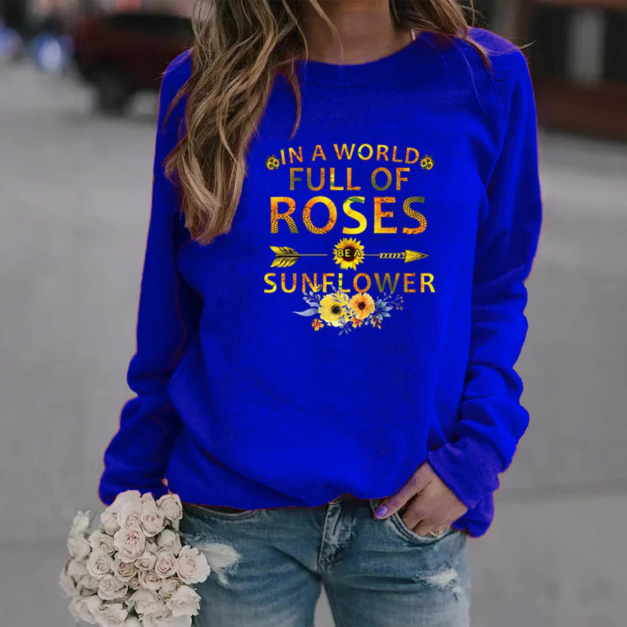 Damen Sweatshirt Blumenverzierung Inspirierendes Motiv Eveloria - Eveloria