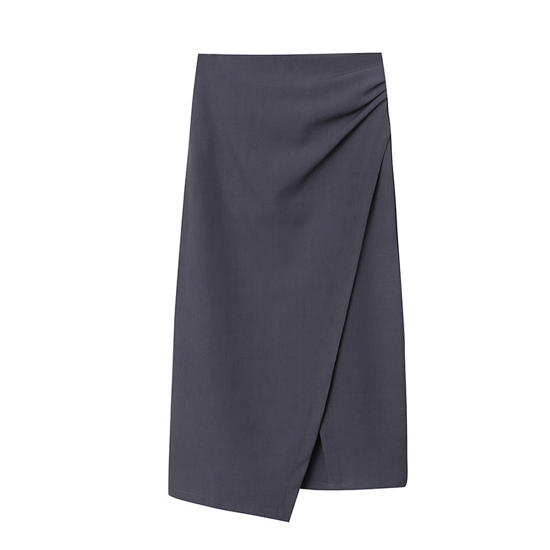 Damen Wickelkleid Figurbetont mit Schlitz und Knöpfen Eveloria