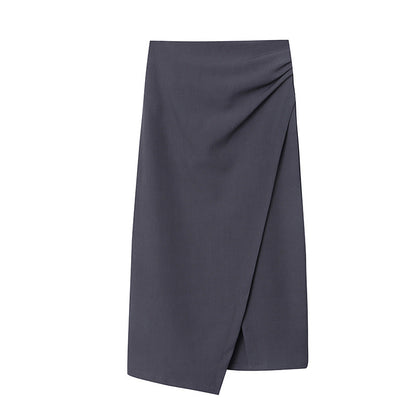 Damen Wickelkleid Figurbetont mit Schlitz und Knöpfen Eveloria