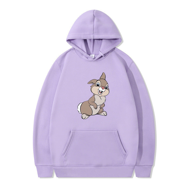 Damen Kapuzenpullover mit Hasen-Design und Kängurutaschen