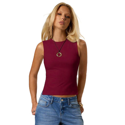 Damen Tanktop Figurbetont Elegant Verstellbare Träger Eveloria