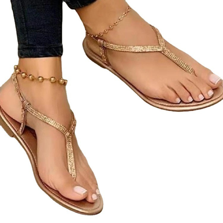 Damen Sandalen Elegantes Design Glitzernd