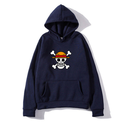 Damen Kapuzenpullover Piratenmotiv Bequem Eveloria