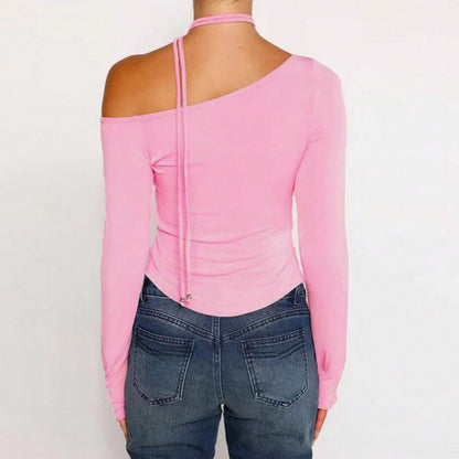 Damen Langarm- Asymmetrisch Bindeband