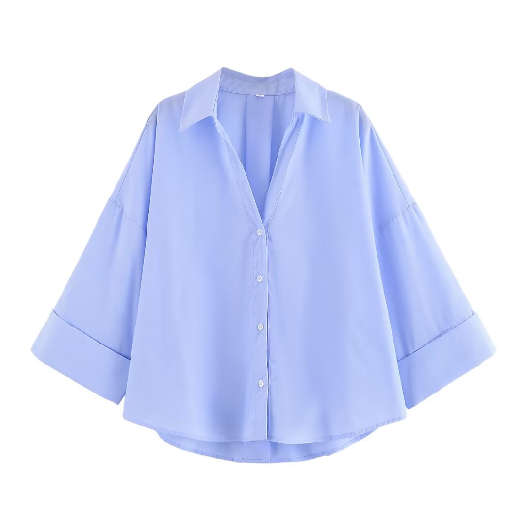 Damen Oversized Bluse Weite Ärmel Eveloria - Eveloria