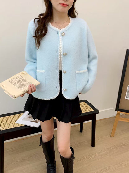 Damen Strickjacke mit Knöpfen und Taschen Eveloria