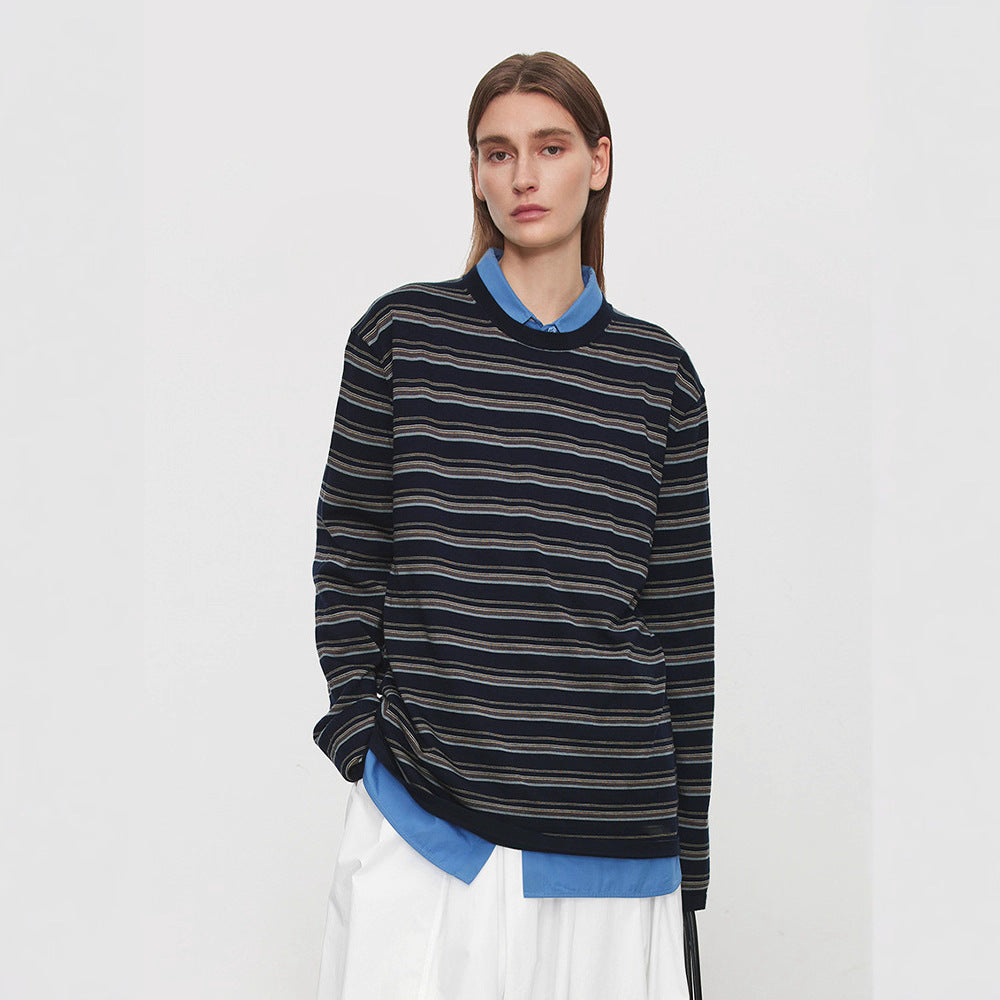 Damen Langarmshirt mit Bindegürtel Eveloria