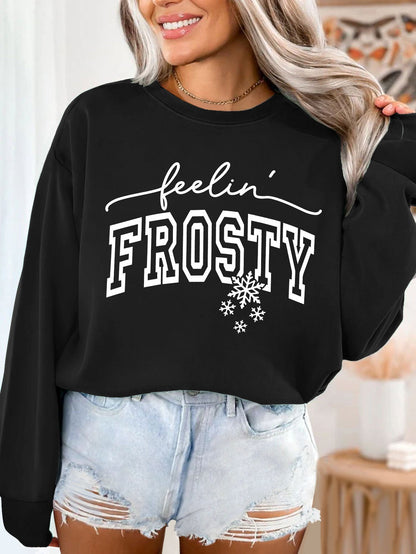 Damen Sweatshirt Grafik Aufdruck Eveloria