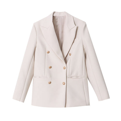 Damen Doppelreiher Blazer Klassisch Eveloria