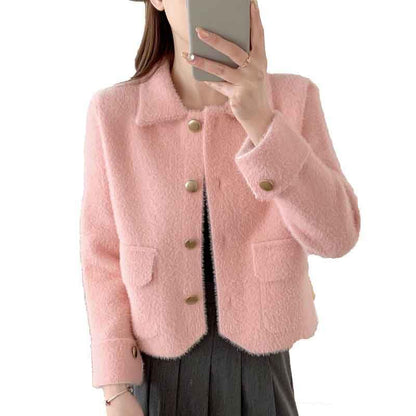Damen Kurzjacke Eveloria Kuschelig Elegante