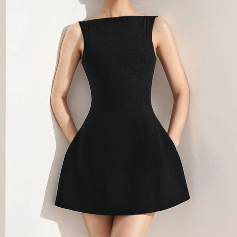 Damen Skaterkleid Tailliert Modischer Schnitt Eveloria
