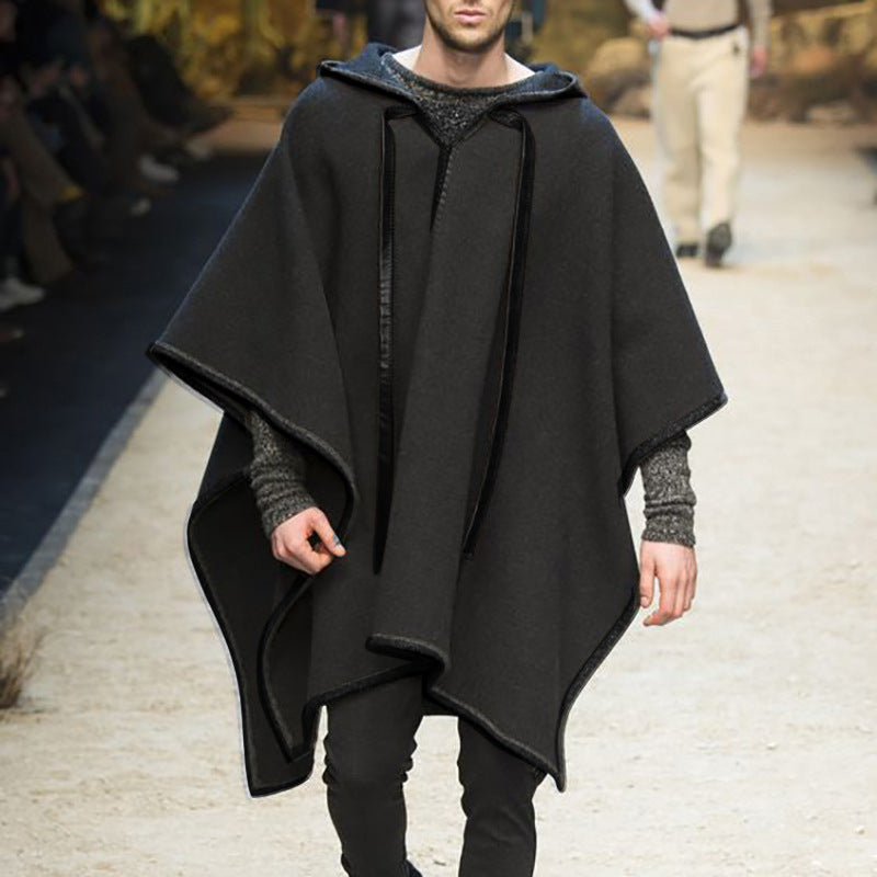 Herren Kapuzenponcho Atmungsaktives Material Eveloria
