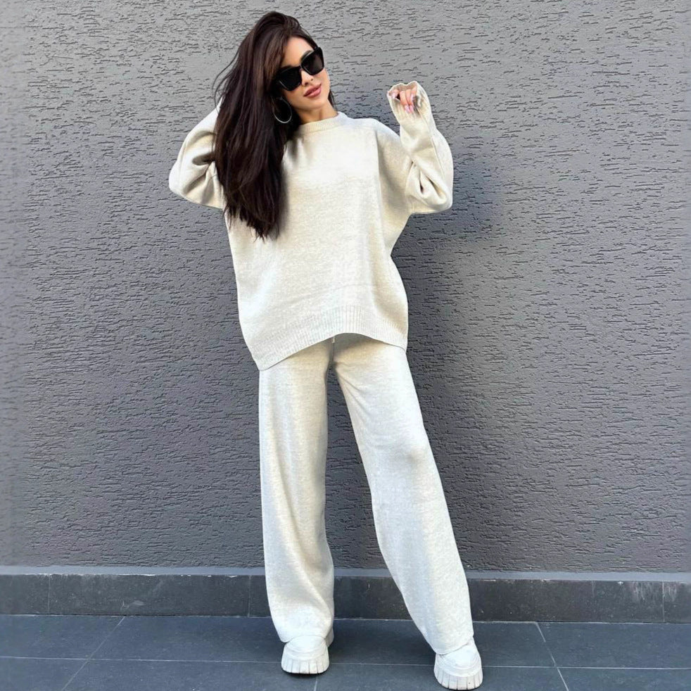Damen Strickpullover Weit Schnitt Eveloria