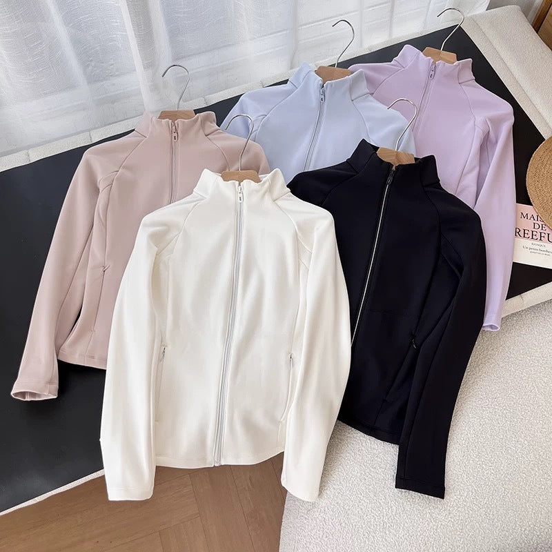 Damen Sportjacke Atmungsaktiv Hochkragen Eveloria