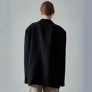 Damen Oversize Blazer Klassischer Stil Eveloria