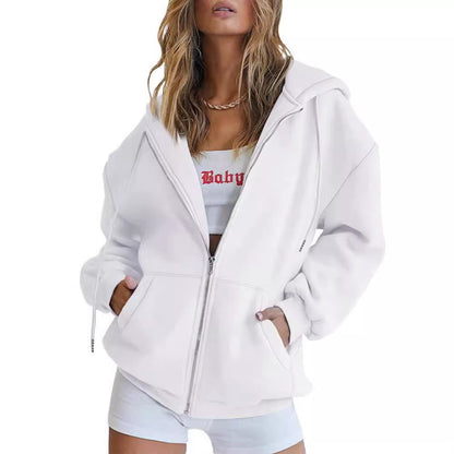 Damen Oversized Kapuzenjacke mit Taschen Eveloria