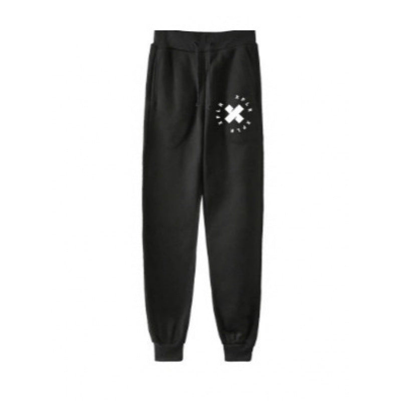 Damen Jogginghose Elastischer Bund Schwarz Eveloria - Eveloria