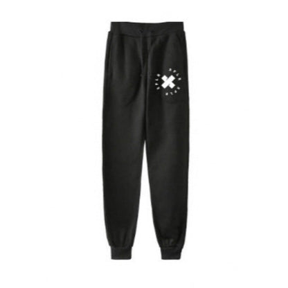 Damen Jogginghose Elastischer Bund Schwarz Eveloria - Eveloria