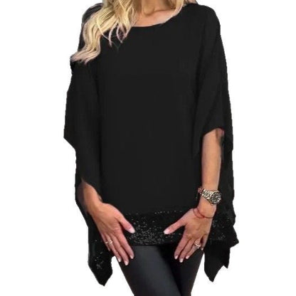 Damen Poncho-Oberteil Spitze Elegant