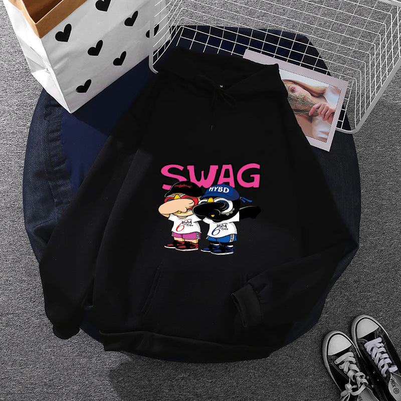 Damen Hoodie Lustiges Cartoon-Design Eveloria