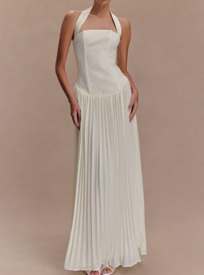 Damen Maxikleid Elegantes Trägerdesign Eveloria