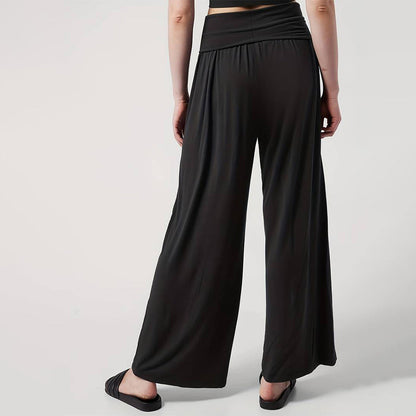 Damen Jerseyhose Elastischer Bund Hochtailliert Eveloria