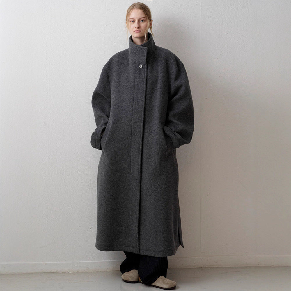 Damen Wollmantel Oversize Eveloria - Eveloria