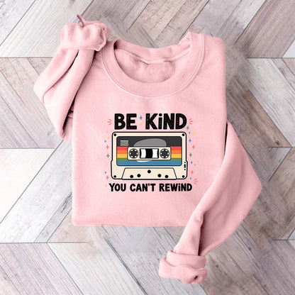 Damen Sweatshirt Vintage Kassettenmotiv Grau