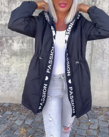 Damen Utility-Jacke mit Bindegurt Eveloria