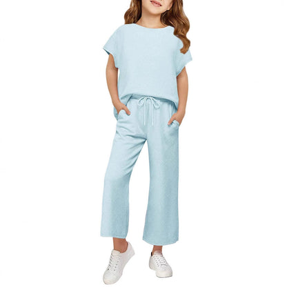 Damen Schlafanzug-Set mit weitem Oberteil und lockeren Hosen Eveloria