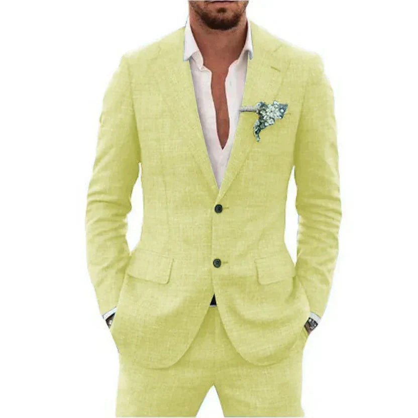 Herren Anzug Sommer Slim Fit