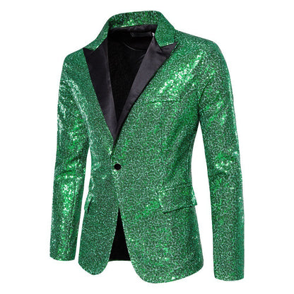 Herren Blazer Pailletten schimmernd Eveloria