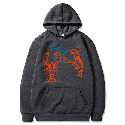 Damen Kapuzenpullover Hummer Motiv Eveloria