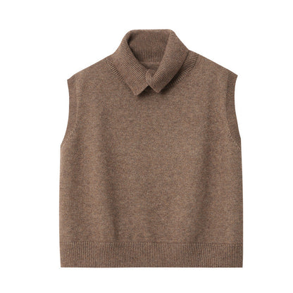 Damen Strickweste Multifunktionell Modischer Kragen Eveloria