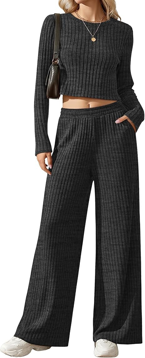 Damen Strickensemble Weites Schnitt Eveloria